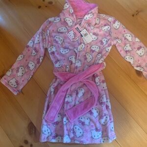 Hello Kitty Pink Fleece Robe for Kids